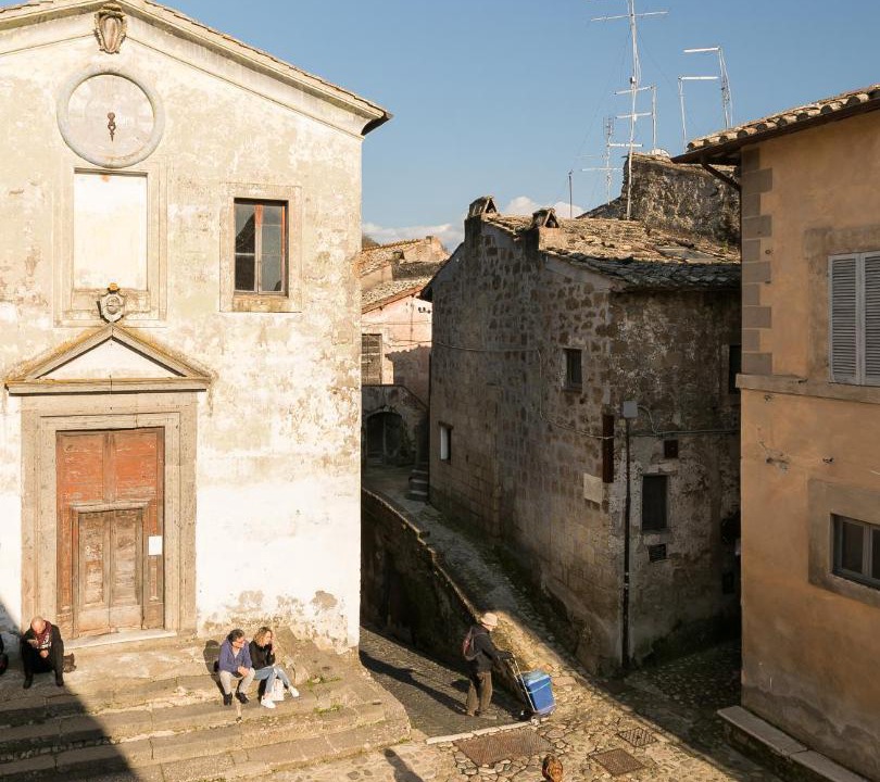 Photo of Buildings in Calcata Historic Town